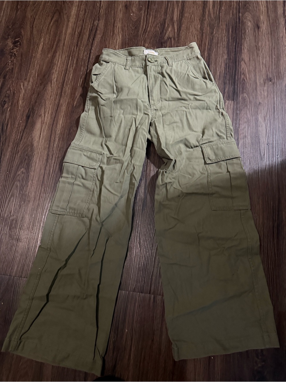 TNA Olive Green Wide Leg Cargo Pants